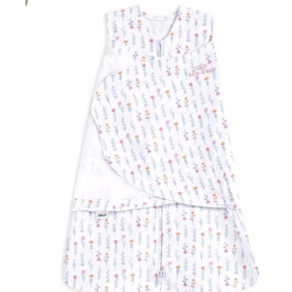 Halo Flower Garden Print Baby SleepSack Swaddle Wearable Blanket Newborn To 3 Mo